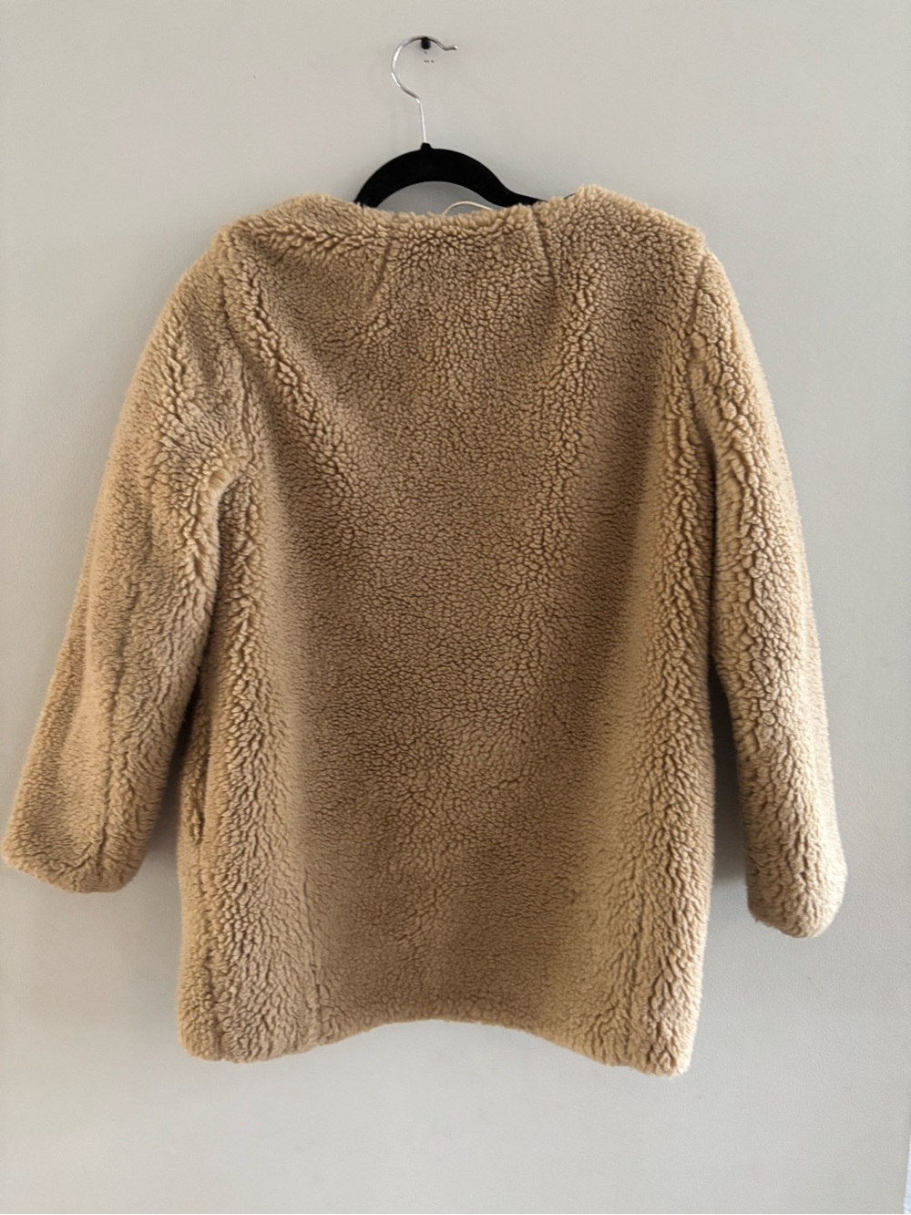 Wilfred Free Teddy Sherpa Jacket Cream Oversized Minimalist Size Small Luxe - Picture 4 of 12